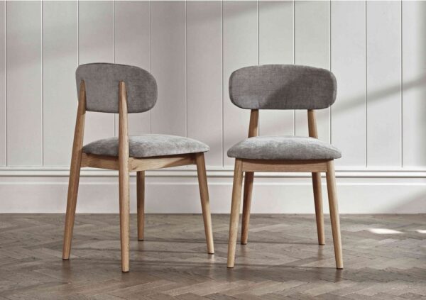 Stockholm Extending Dining Table with 4 Wooden Dining Chairs and a Dining Bench - Image 3