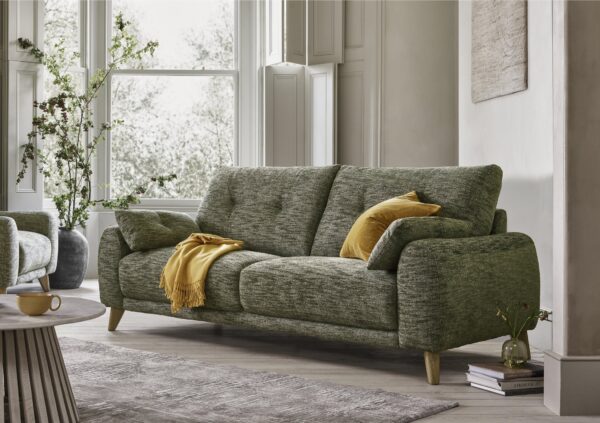 Malmo Fabric 3 Seater Sofa - Image 2